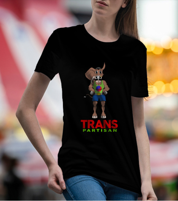 TRANS PARTISAN Transspecies Strongman Elephant And Donkey Hybrid T-Shirt