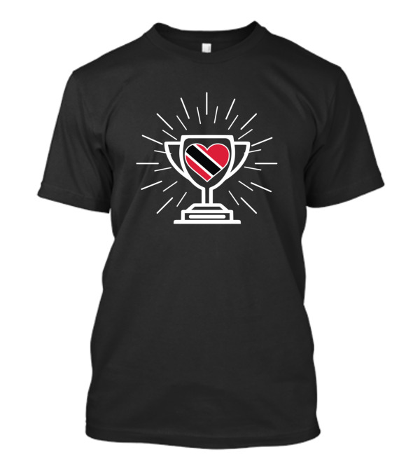 Trinidad And Tobago Heart Trophy Flag Winner T-Shirt