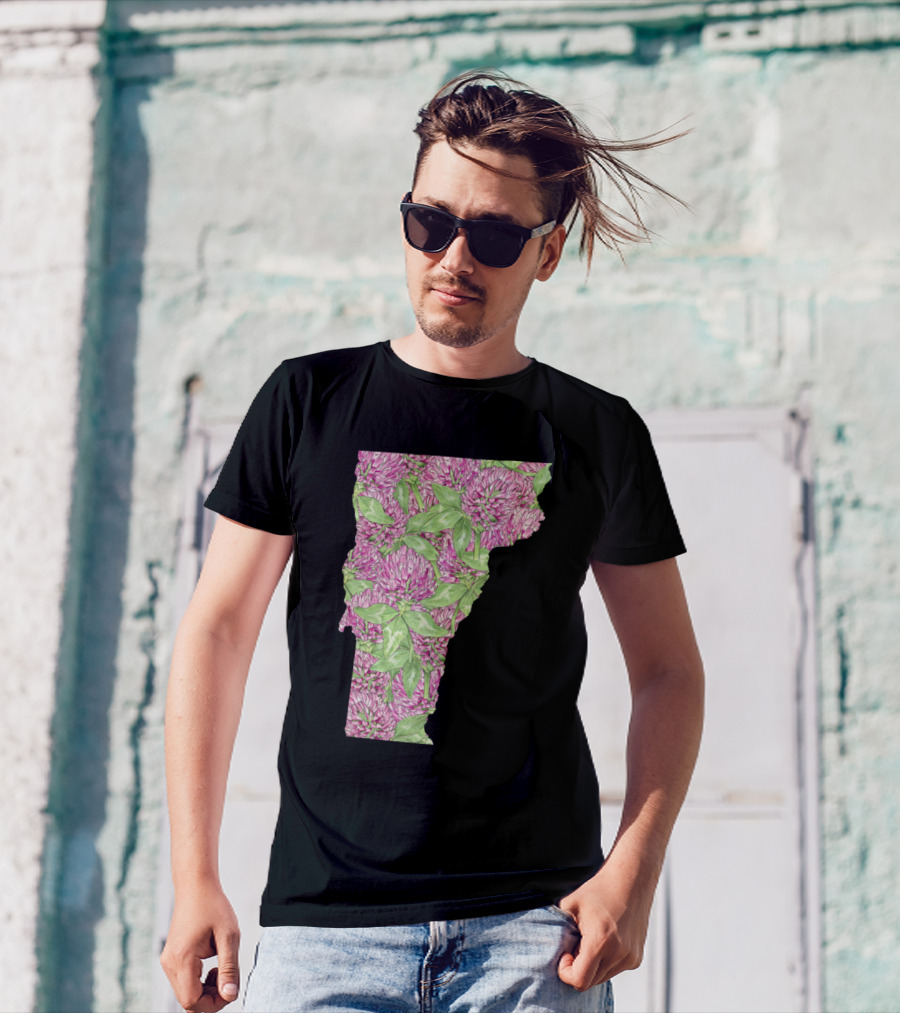 Vermont Red Clover Floral T-Shirt