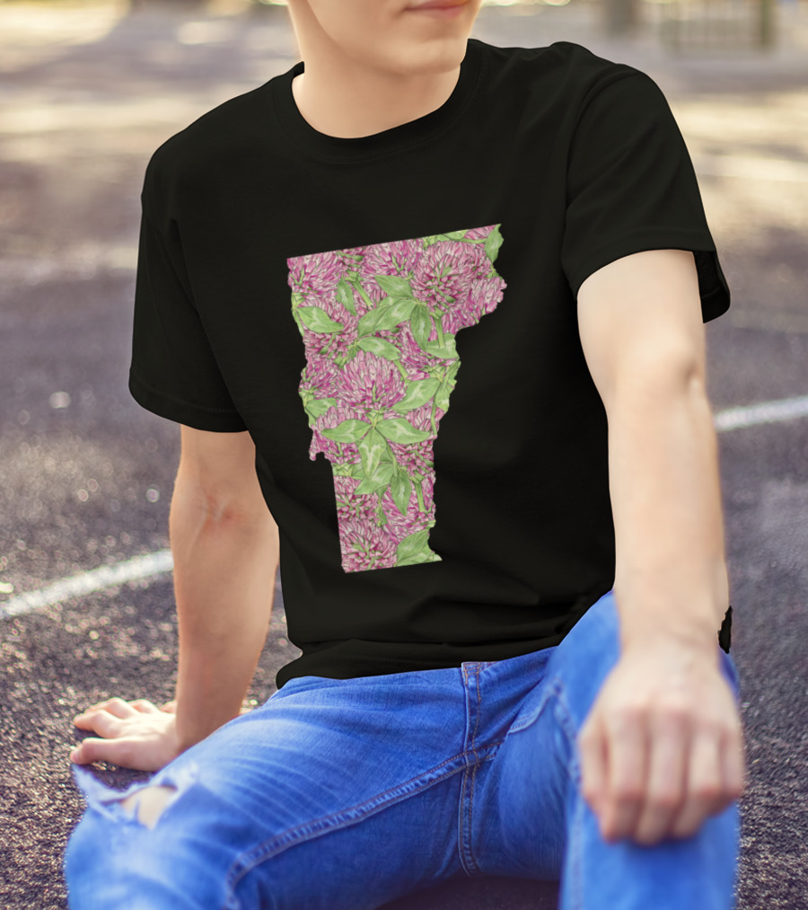 Vermont Red Clover Floral T-Shirt