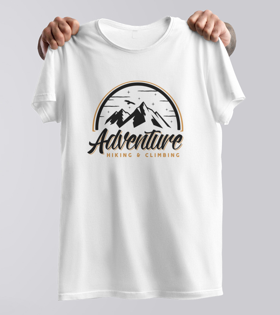 Adventure Hiking And Climbing Mountain Exploration T-Shirt