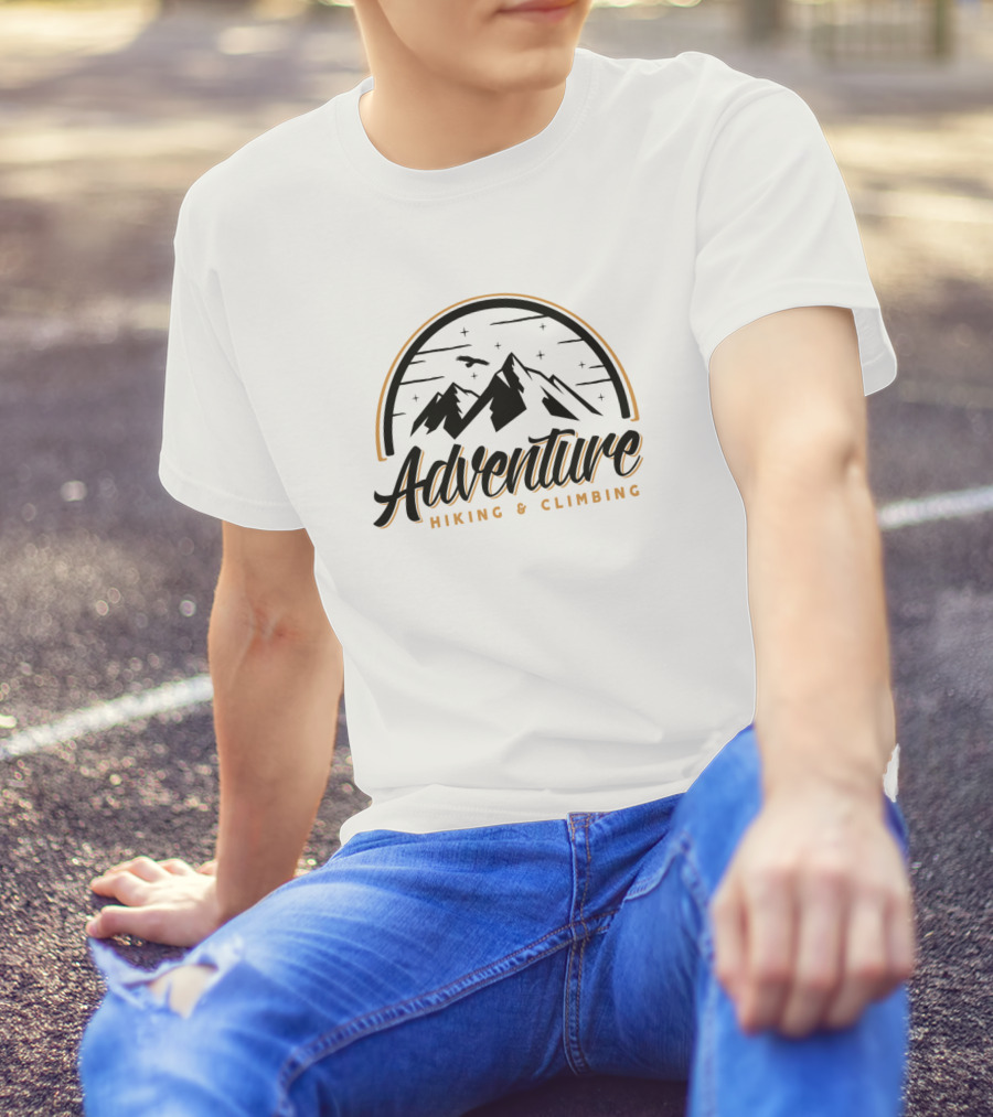 Adventure Hiking And Climbing Mountain Exploration T-Shirt