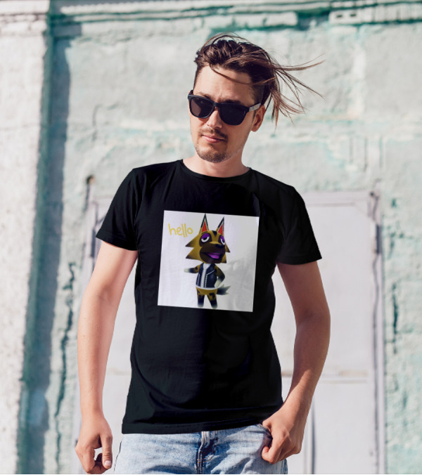 Hello Airedale Terrier Animal Crossing Villager T-Shirt