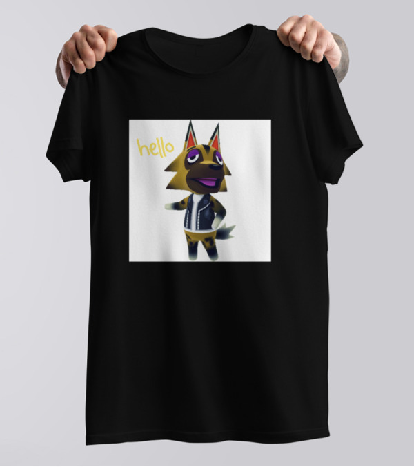 Hello Airedale Terrier Animal Crossing Villager T-Shirt