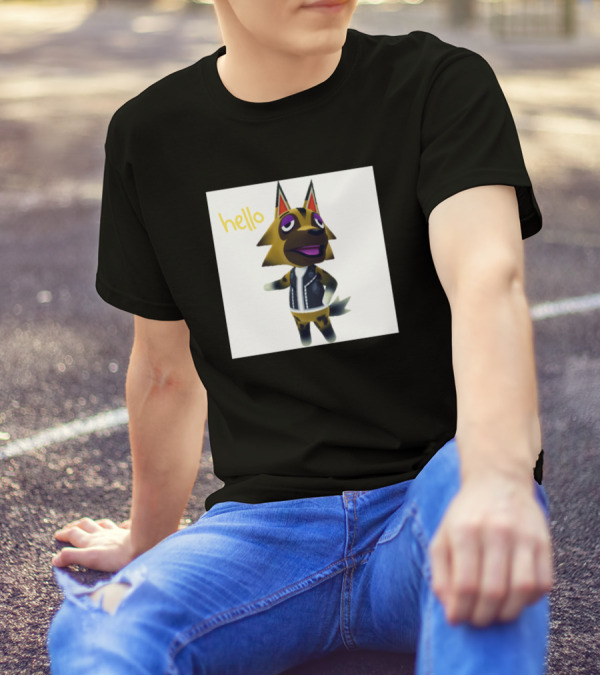 Hello Airedale Terrier Animal Crossing Villager T-Shirt