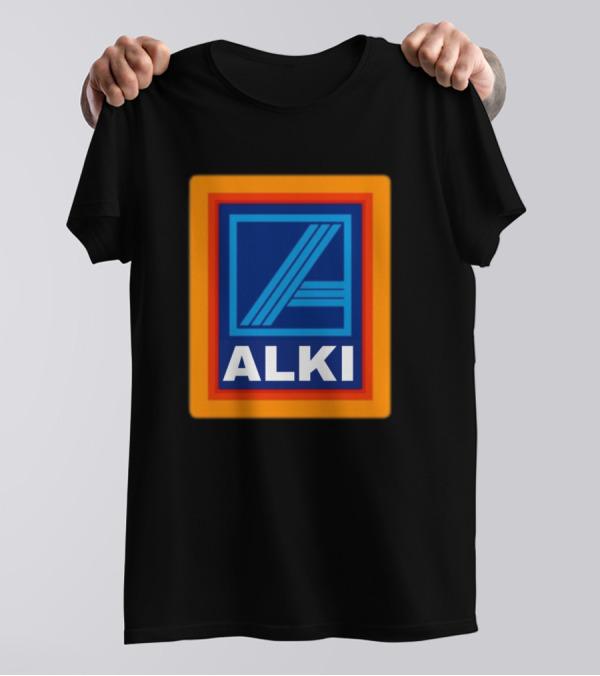 Alki Aldi Parody Retro T-Shirt