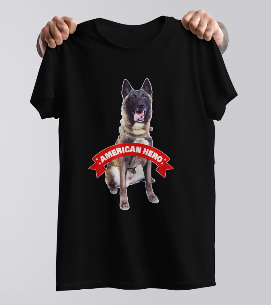 American Hero Dog Conan Military Support K9 T-Shirt
