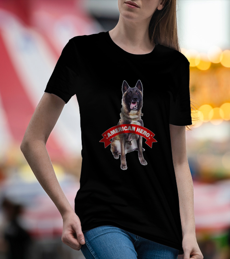 American Hero Dog Conan Military Support K9 T-Shirt