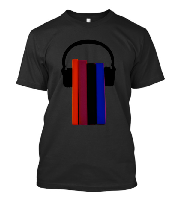 Audio Books Headphones Colorful Stack T-Shirt