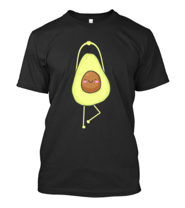 Avocado Yoga Pose For Vegan Or Vegetarian Enthusiasts T-Shirt