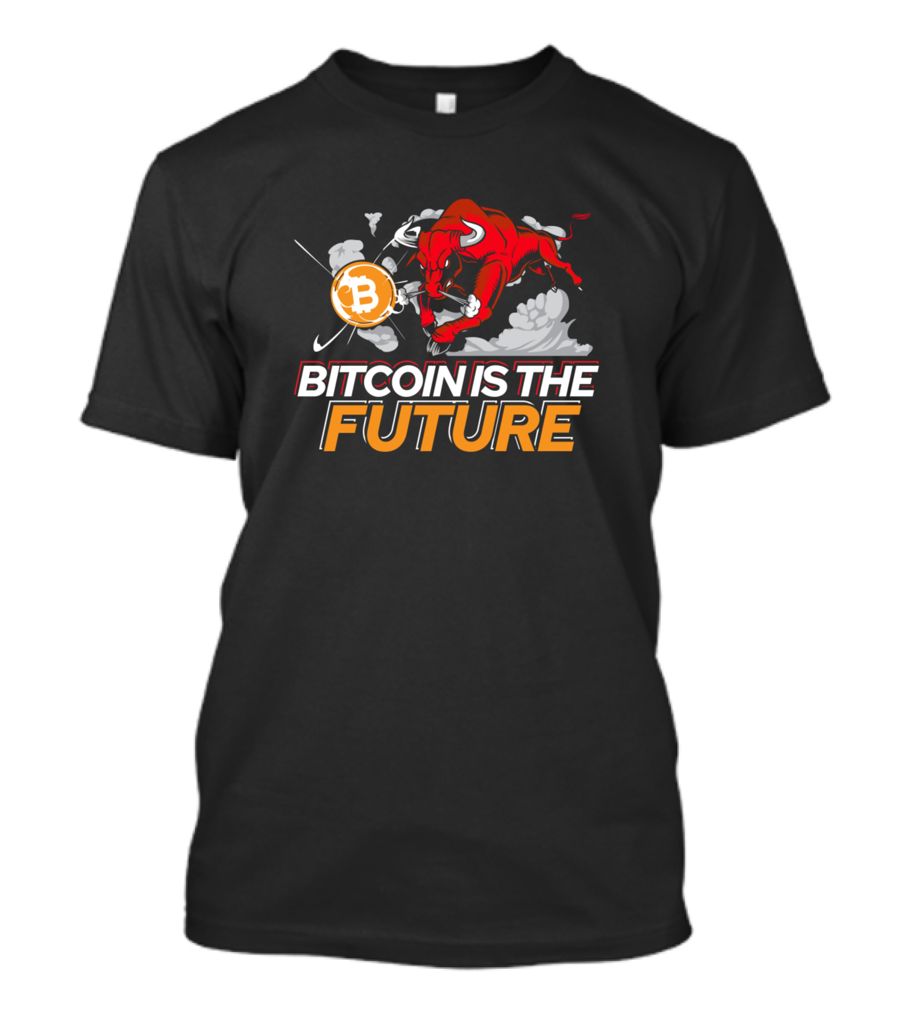 Bitcoin Is The Future Charging Bull Trader Bitcoin T-Shirt