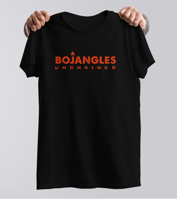 Bojangles Unchained Django Parody Star Icon Typography T-Shirt