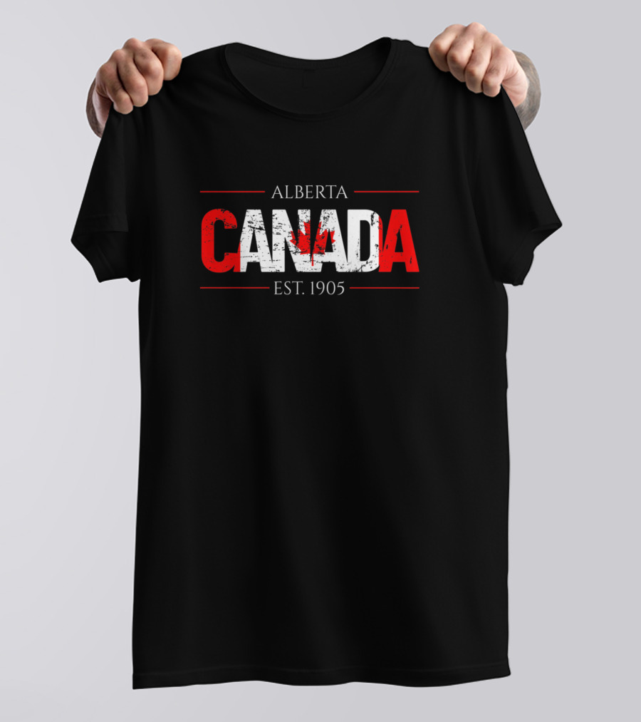 Alberta Canada Est. 1905 Proud Canadian T-Shirt