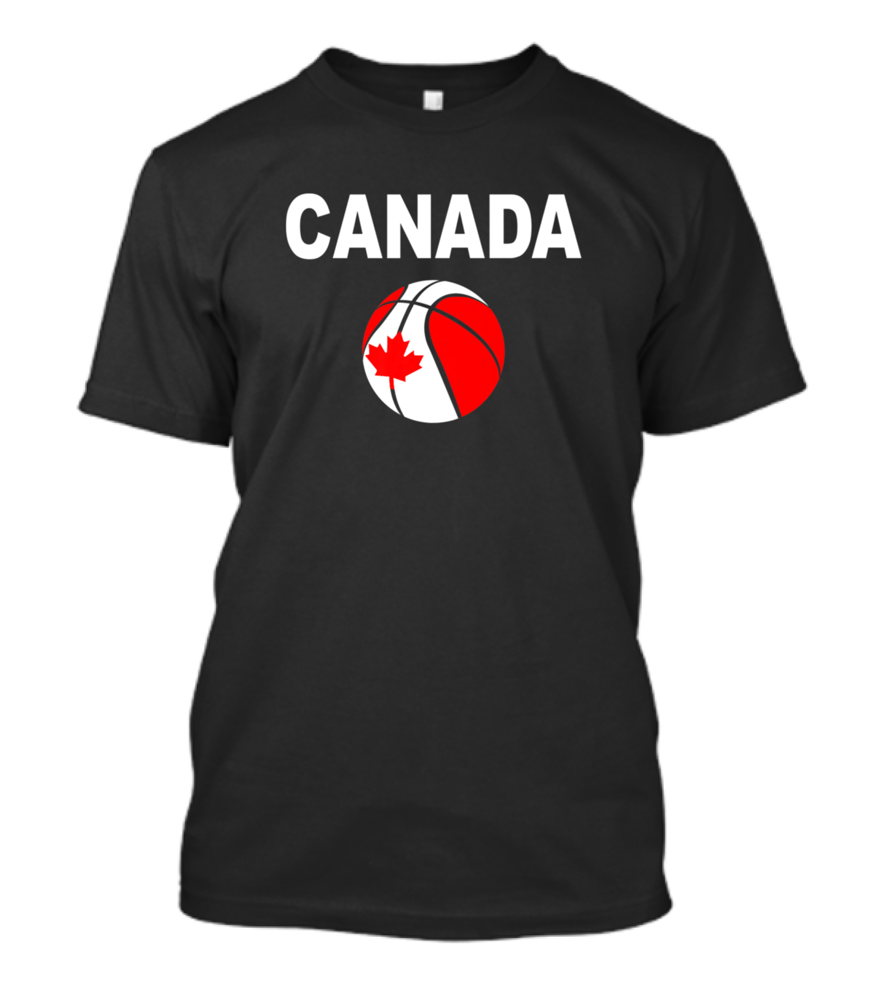 CANADA Maple Leaf Basketball Canada Flag Jersey T-Shirt