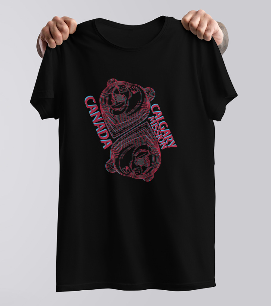 Canada Calgary Mission LDS Mormon Bear T-Shirt