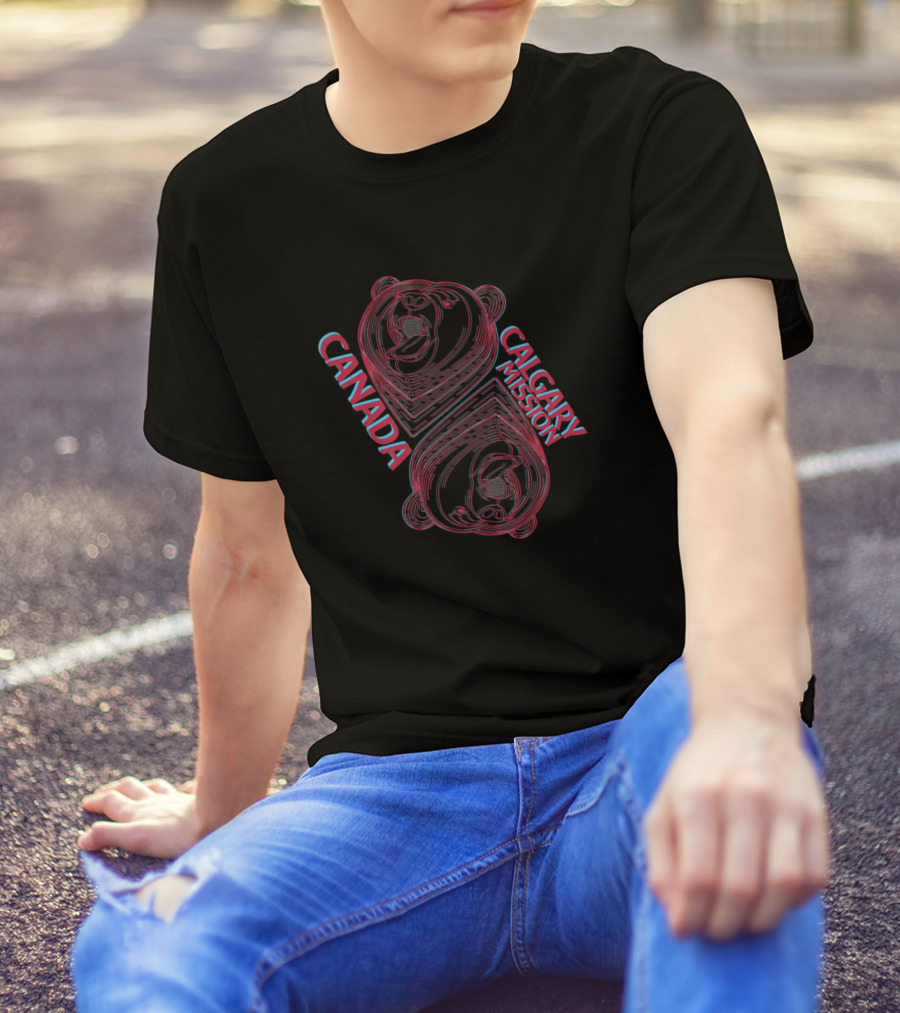 Canada Calgary Mission LDS Mormon Bear T-Shirt