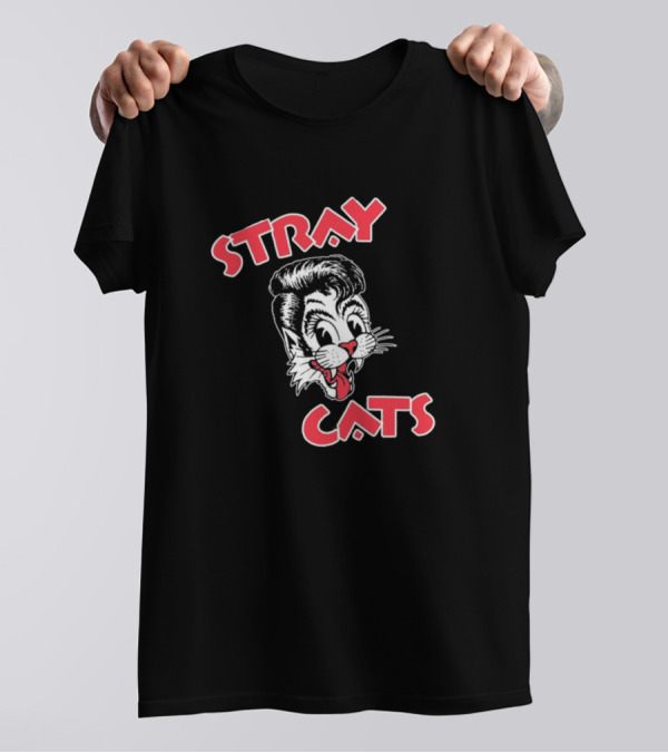 Stray Cats Retro Rockabilly T-Shirt