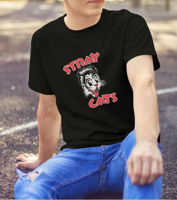 Stray Cats Retro Rockabilly T-Shirt
