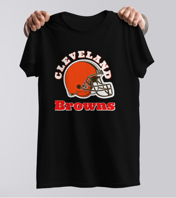 Cleveland Browns Football Helmet Emblem T-Shirt