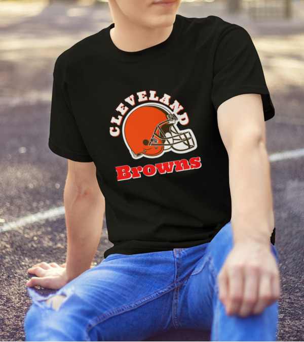 Cleveland Browns Football Helmet Emblem T-Shirt