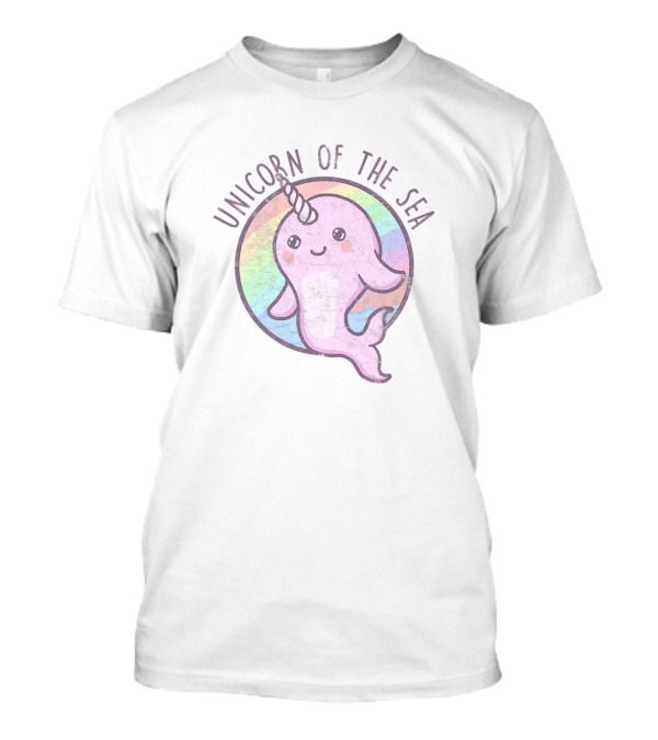 Unicorn Of The Sea Cute Narwhal Rainbow T-Shirt