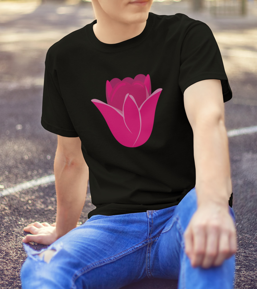 Pink Rose Blossom Cute Flower T-Shirt