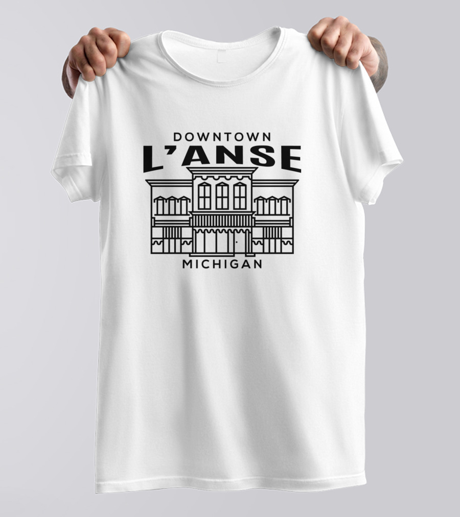 Downtown L'Anse Michigan Building T-Shirt