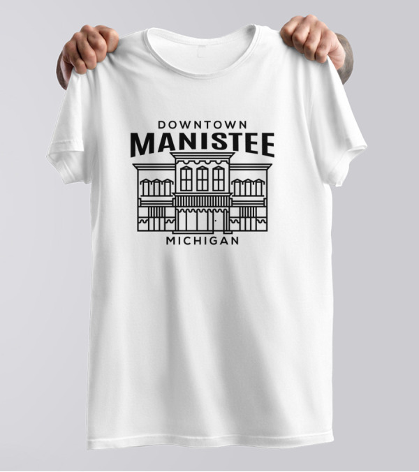 Downtown Manistee Michigan T-Shirt