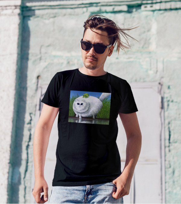 Fat Cat And His Frog By Gary Patterson T-Shirt