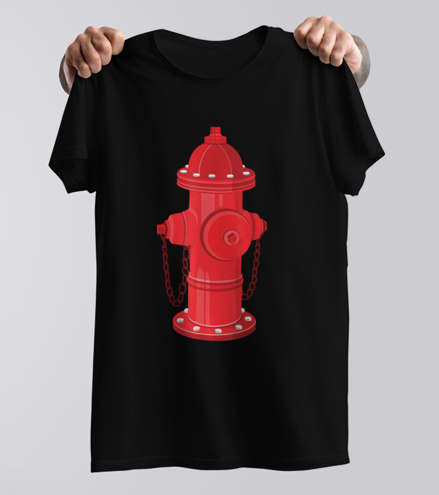 Fire Hydrant Firefighter Firetruck Dog Water Hose T-Shirt