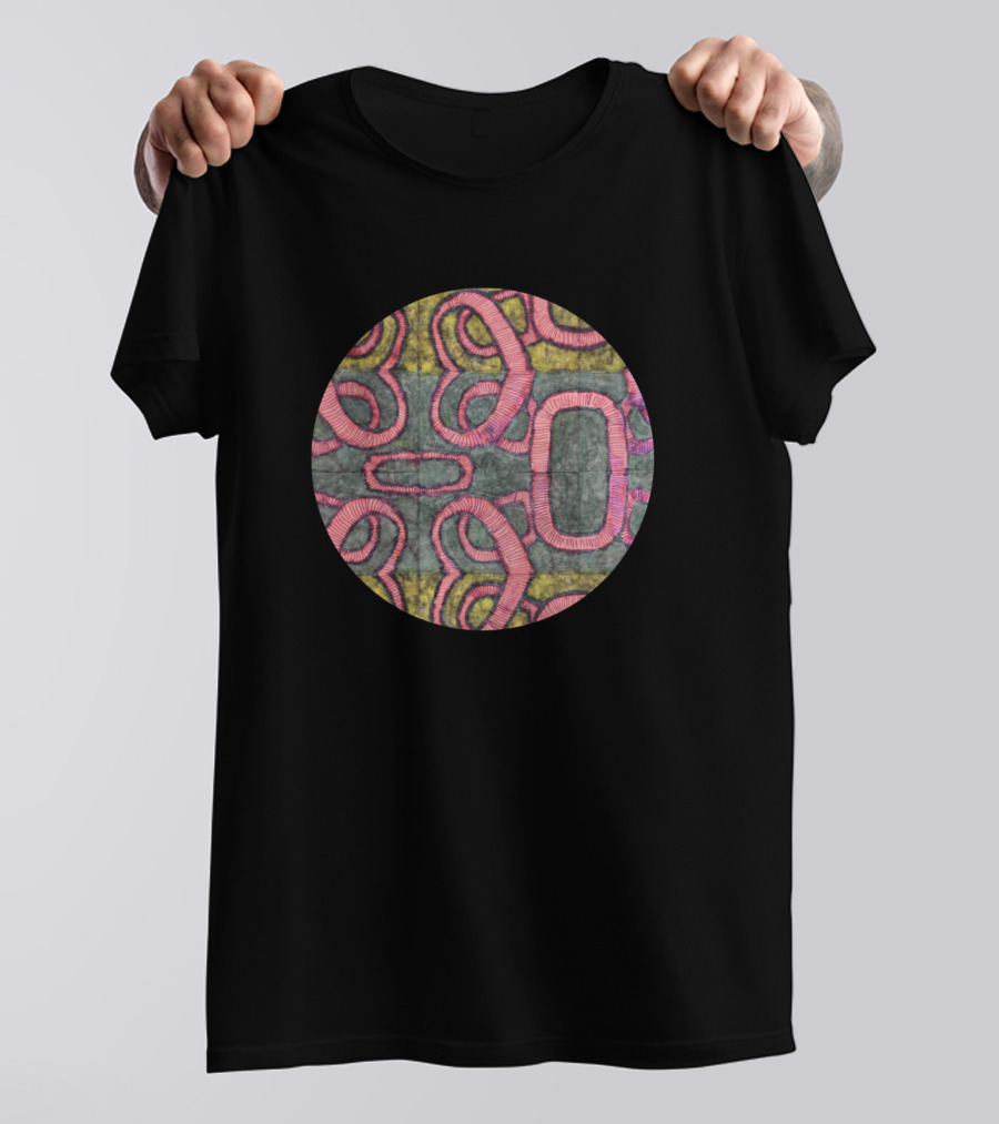 Flotation Pink And Green Abstract T-Shirt