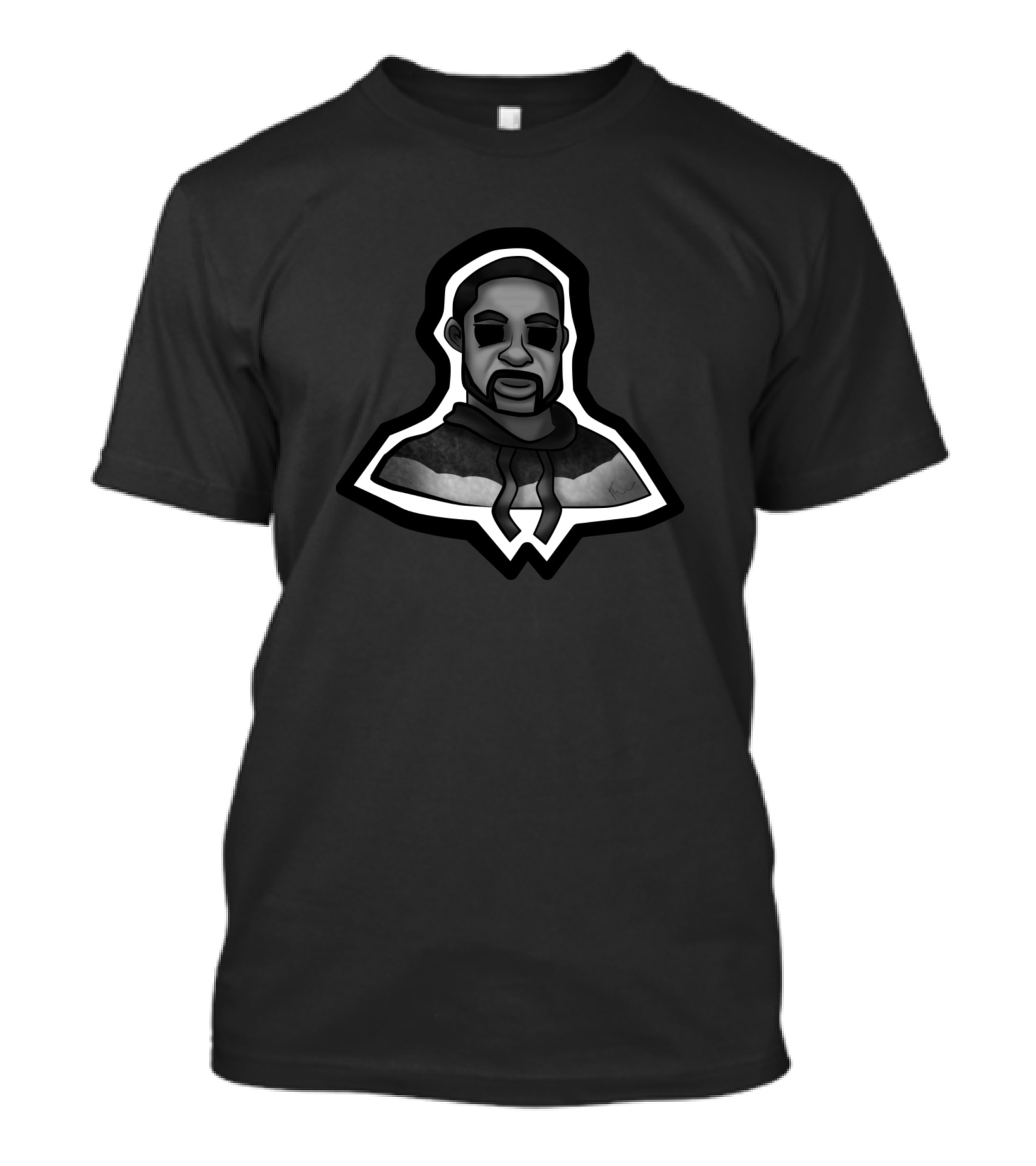 Floyd Black And White Stylized T-Shirt