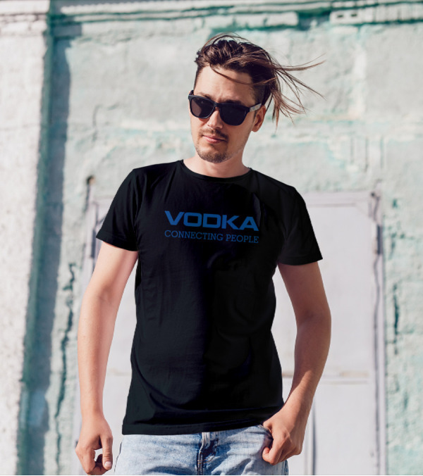 Vodka Connecting People Funny T-Shirt
