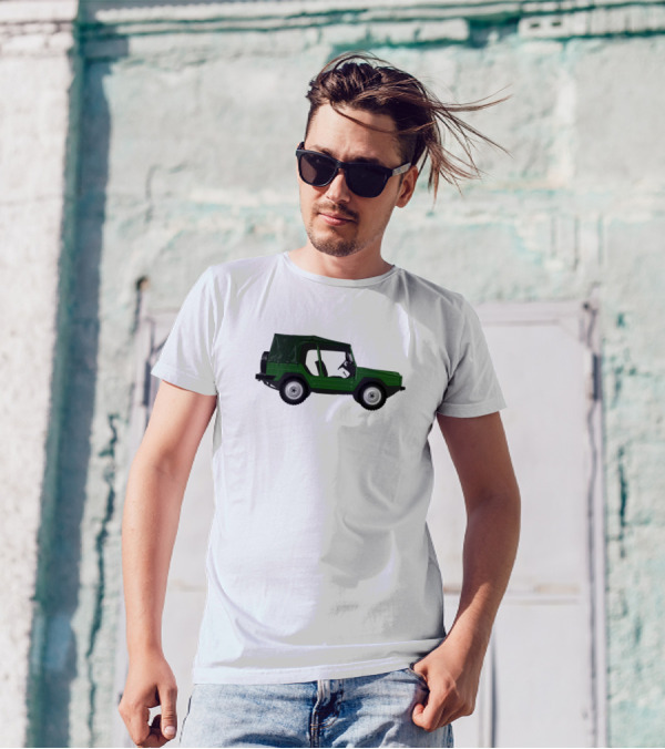 German Military 4X4 Iltis Bombardier Green Vehicle T-Shirt