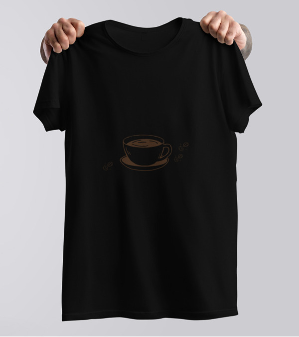 Give Me Coffee And No One Gets Hurt Cup Coffee Beans T-Shirt