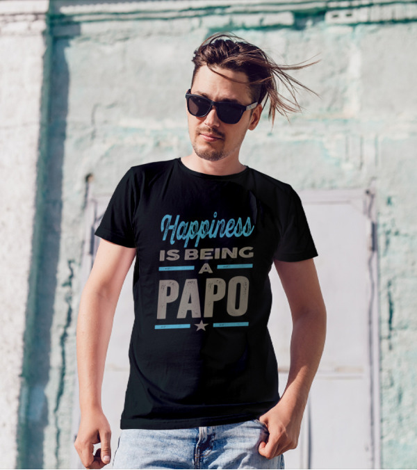 Happiness Is Being A Papo Star Text T-Shirt