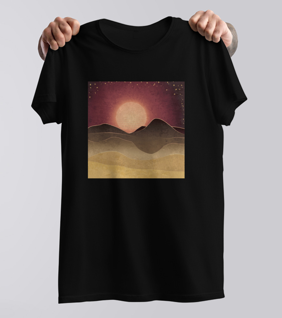 Its Always Sunny In Philadelphia Vintage Sunset Desert Landscape T-Shirt