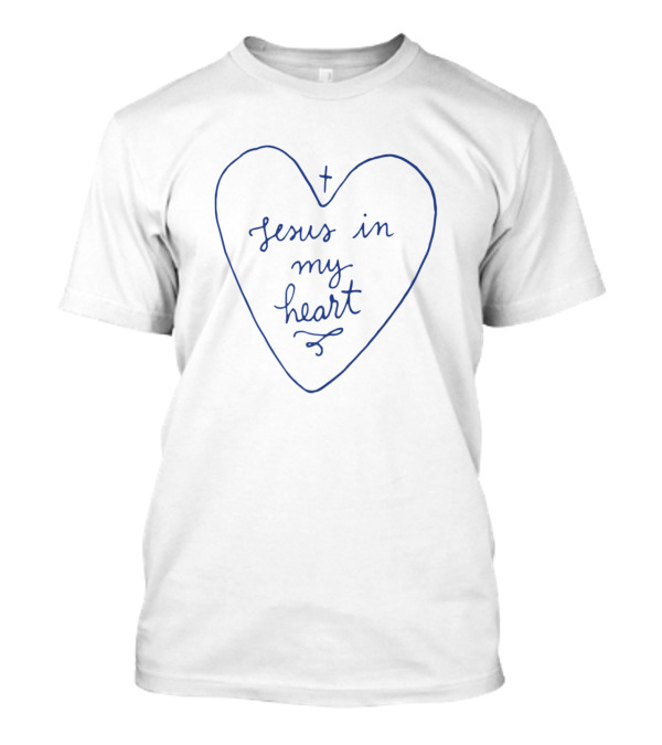 Jesus In My Heart Cross Outline T-Shirt