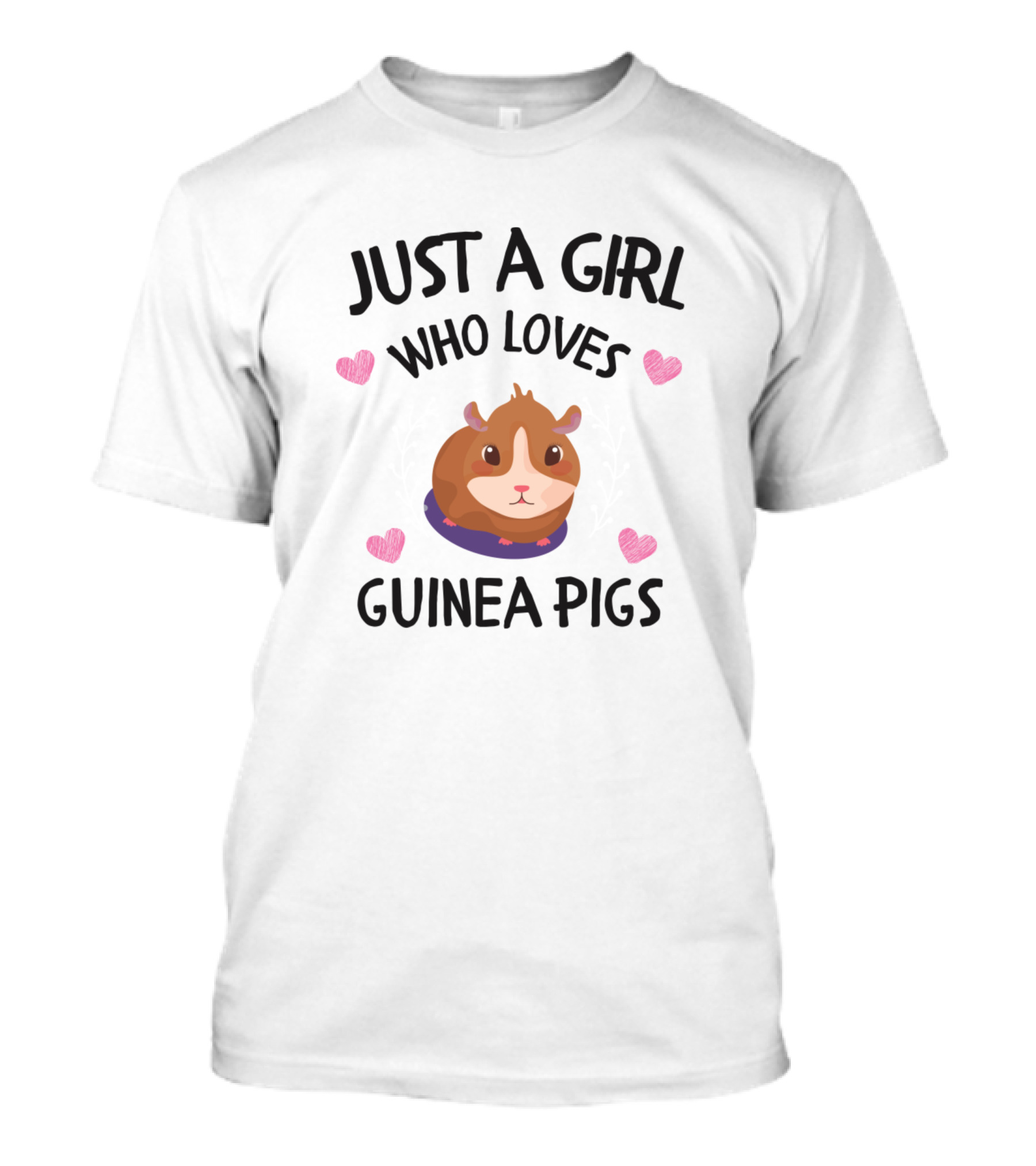 Just A Girl Who Loves Guinea Pigs Cute Heart T-Shirt