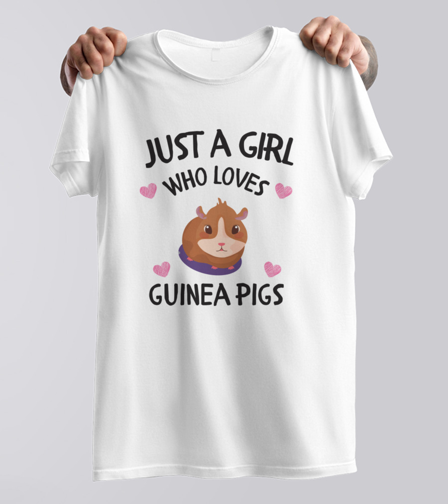 Just A Girl Who Loves Guinea Pigs Cute Heart T-Shirt