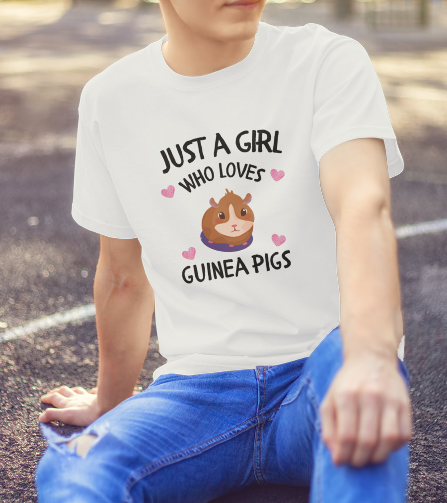 Just A Girl Who Loves Guinea Pigs Cute Heart T-Shirt