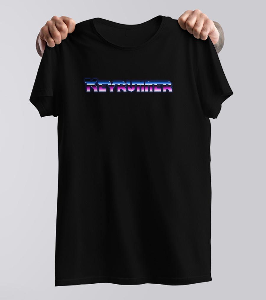 Keyrunner Retro Vaporwave Aesthetic Text T-Shirt