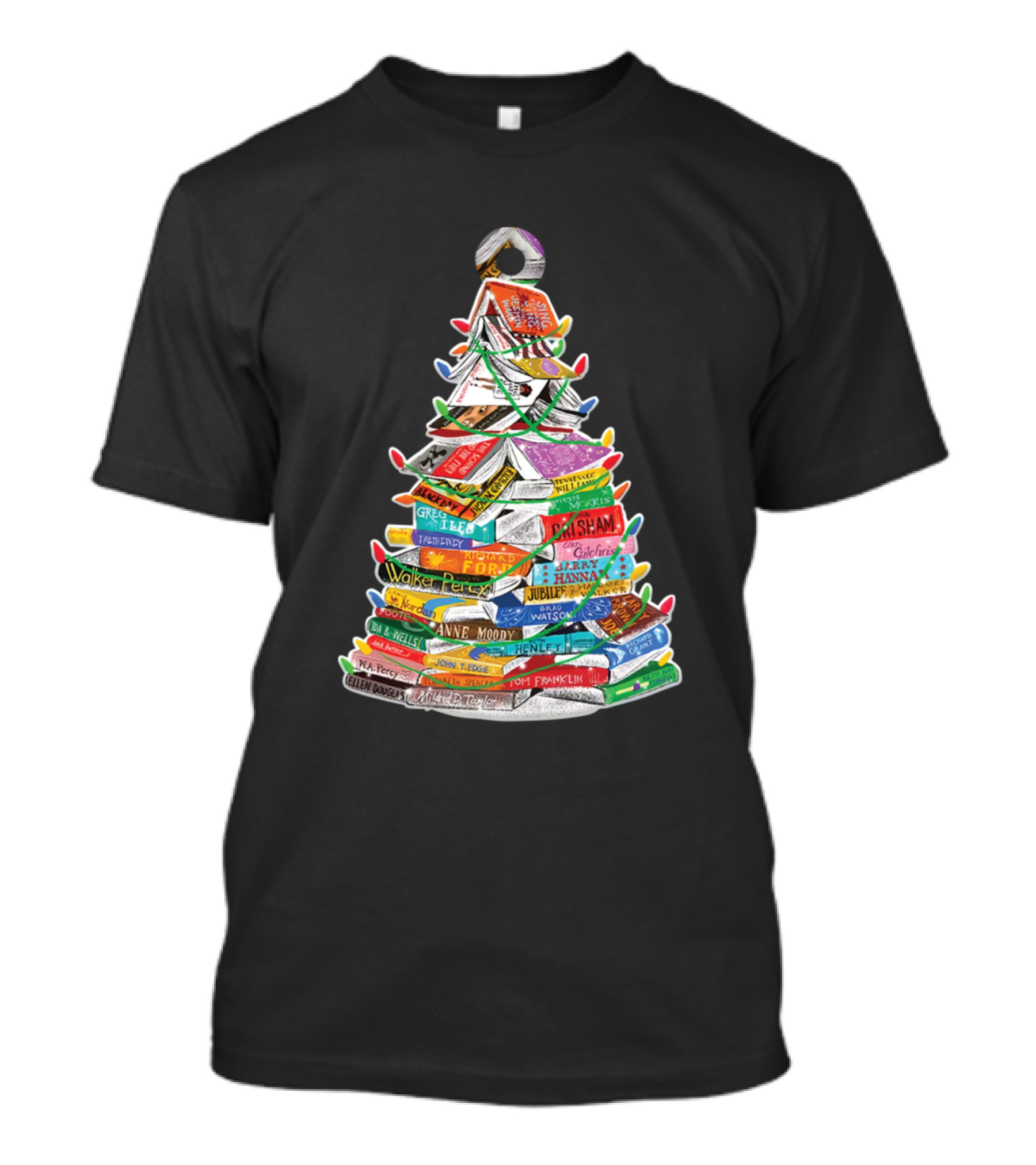 Life Without Horses And Dogs I Don Think Book Tree With Garland Of Titles And Authors T-Shirt