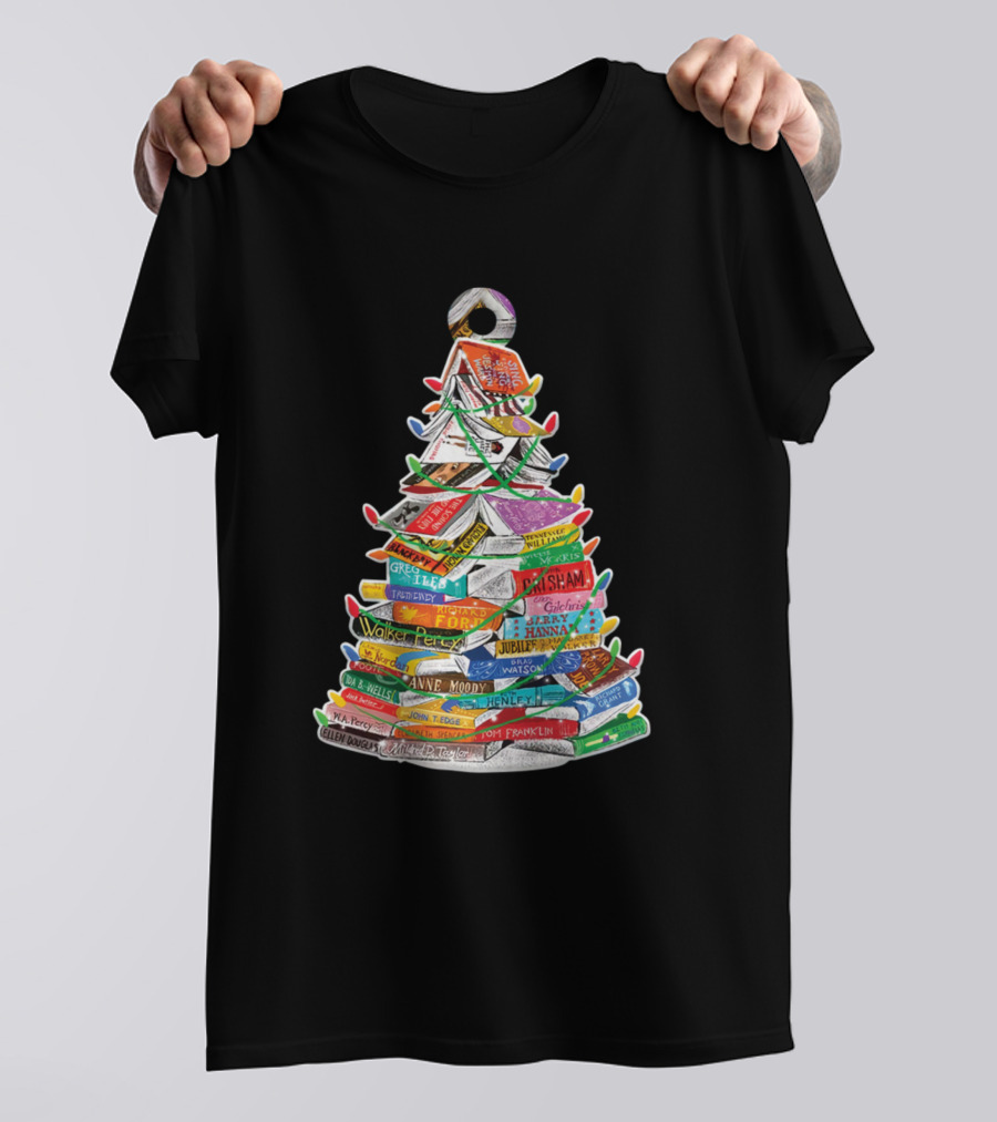 Life Without Horses And Dogs I Don Think Book Tree With Garland Of Titles And Authors T-Shirt