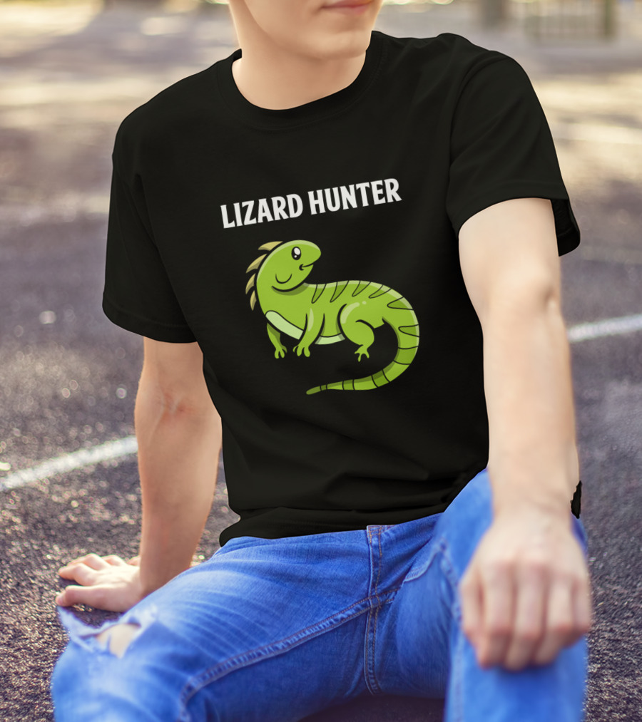 Lizard Hunter Reptile Lovers T-Shirt