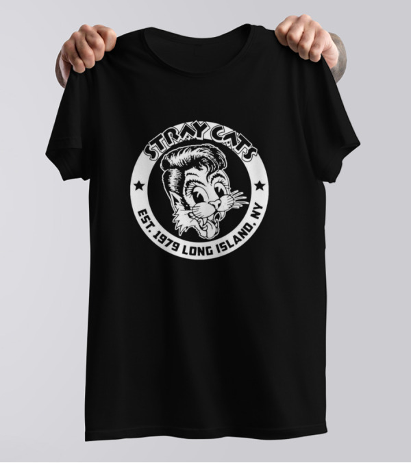 Stray Cats Est. 1979 Long Island NY T-Shirt