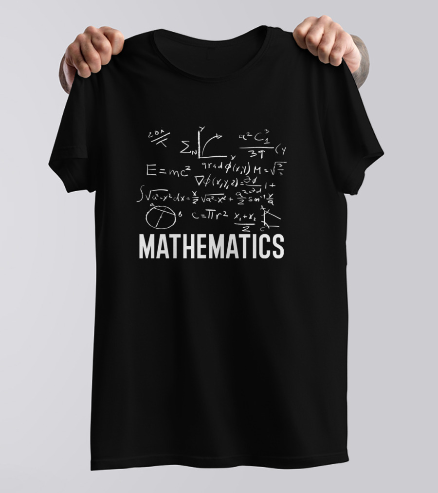 Equations And Symbols Mathematics T-Shirt