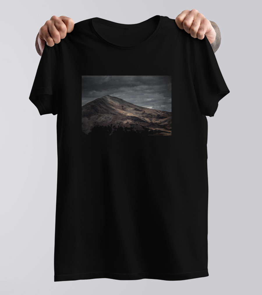 Mountain Trek Landscape Dark View Trip T-Shirt