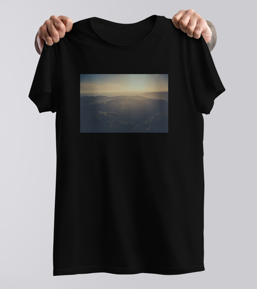 Sunshine Morning Over Mountain Highland Tree Forest T-Shirt