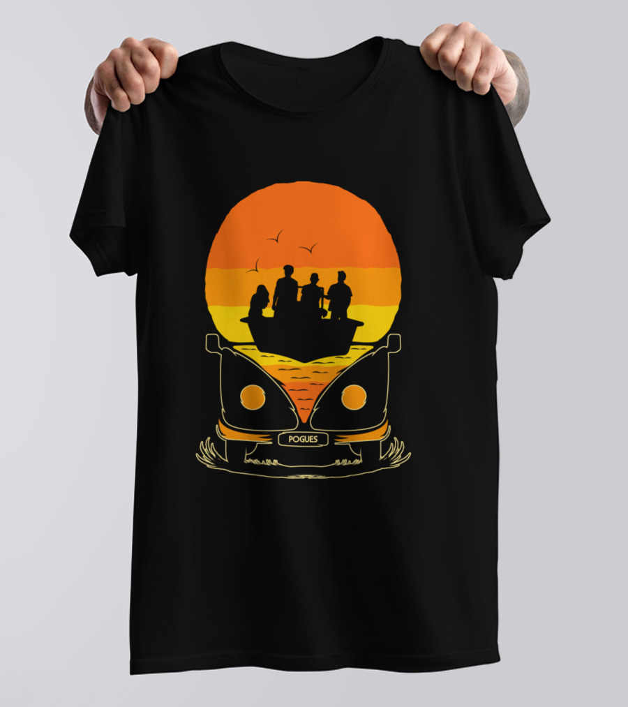 Pogue Life Second Version Pogues Sunset VW Bus T-Shirt